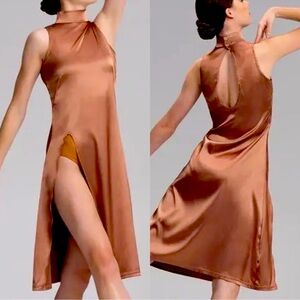 Weissman dance costume Balera small Adult GUC brown Satin
